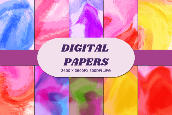 Abstract Colorful 8 Digital Paper: A Versatile Asset for Creative Projects