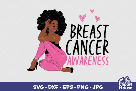 Breast Cancer Black Woman: Empowering Design for Cricut, Silhouette, and Creative Projects