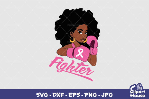 Breast Cancer Fighter Text 5 Design
