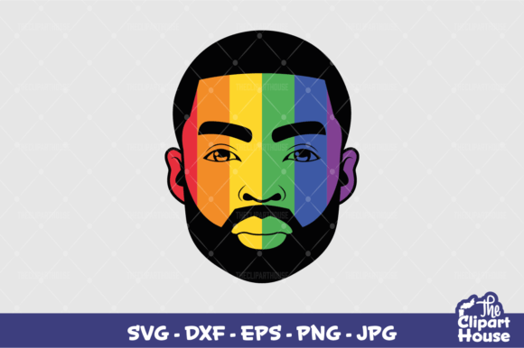 LGBTQ Black Man Design for Cutting Machines