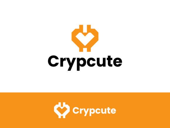 Modern Cute Crypto Logo Template for Your Brand