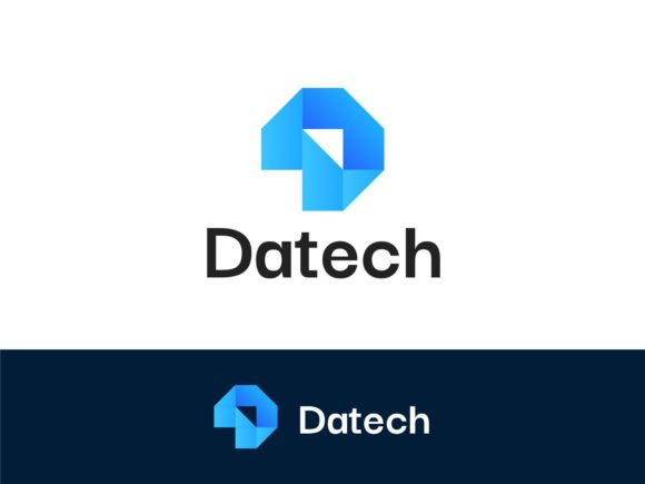 Tech Letter D Logo Template: Modern Minimalist Branding