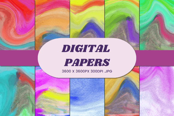 Transforming Digital Assets with Watercolor Abstract 14 Digital Paper