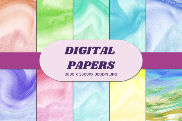 Unlock Your Creative Potential with Watercolor Abstract 11 Digital Paper
