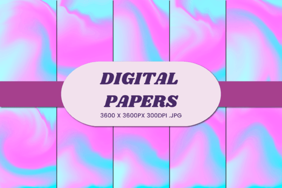 Unlocking Creative Potential with Pink Blue Unicorn Liquid 9 Digital Paper