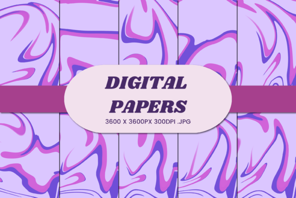 Unlocking Creative Potential with Purple Marble Liquid 7 Digital Paper